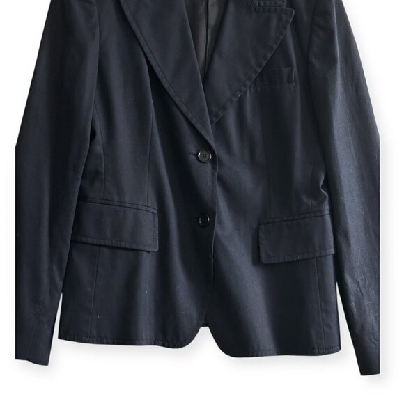 Miu Miu Navy Blue Cotton Blazer Jacket,‎ Size 46 Italy/US 10/M - Picture 5 of 16